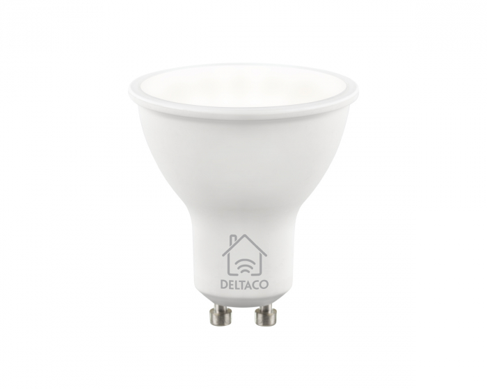 Deltaco Smart Home LED-lampa GU10 WiFI 5W, Dimbar