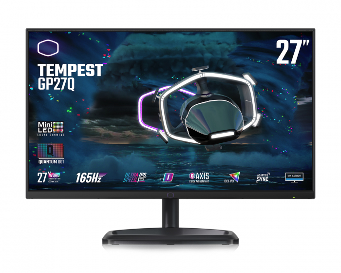 Cooler Master Tempest GP27Q 27″ QHD IPS 165Hz Mini LED Gamingskärm
