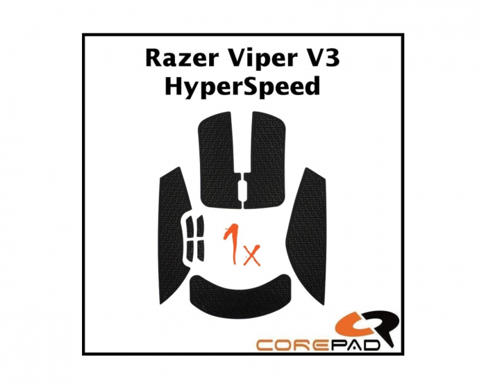 Corepad Soft Grips till Razer Viper V3 HyperSpeed Wireless - Svart