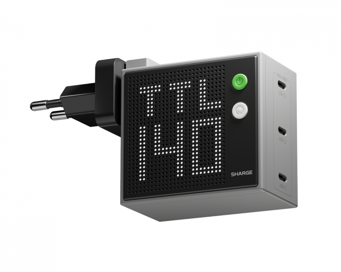 Sharge Pixel 140W USB-C-laddare - Grå