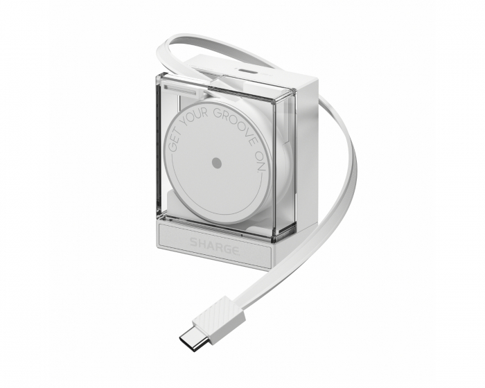 Sharge Infällbar 65W-laddare - Vit