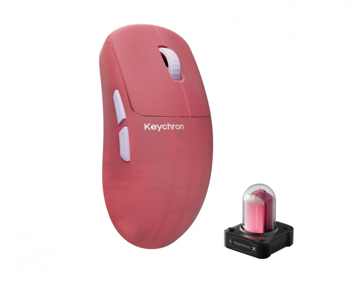 Keychron G6 HE 8K Trådlös Gamingmus - Frosted Pink