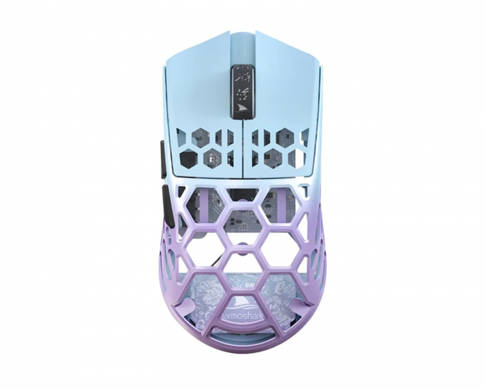 Darmoshark M2 Pro Trådlös Gamingmus - Fairy Purple