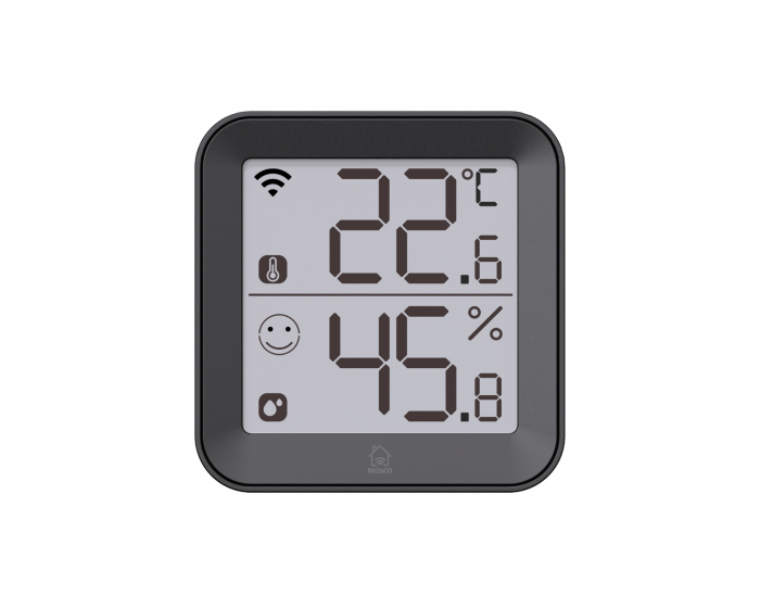 Deltaco Smart Home Smart Termo-Hygrometer - Temperatur och luftfuktighet