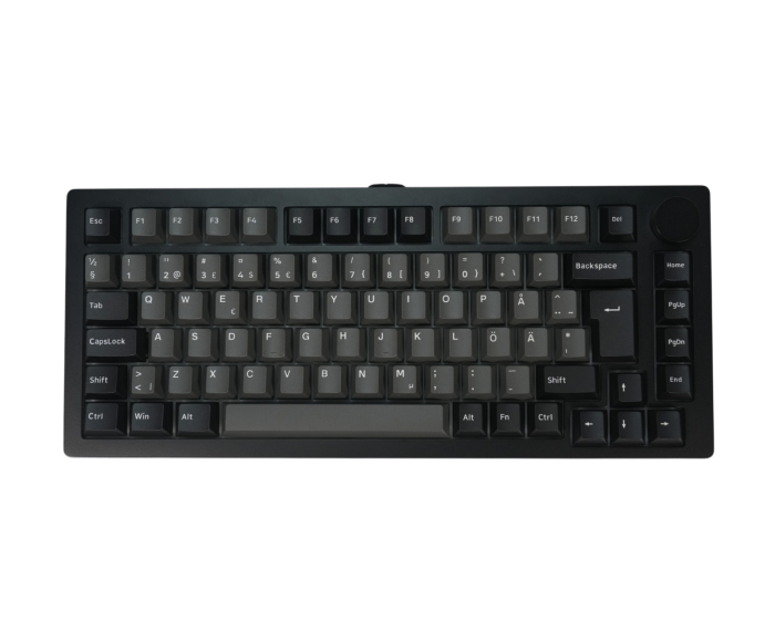Monsgeek M1 V5 TMR Trådlöst tangentbord - Black & Silver [AstroAim Magnetic]