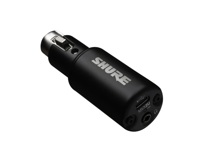 Shure MVX2UG2 - Digitalt ljudgränssnitt - XLR-till-USB-adapter Gen 2