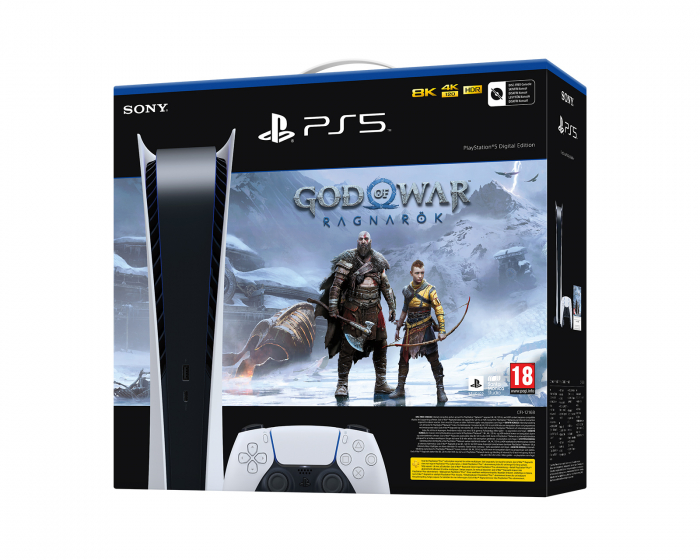 Sony PlayStation 5 (PS5) Digital Edition -  God of War Ragnarök Bundle (DEMO)