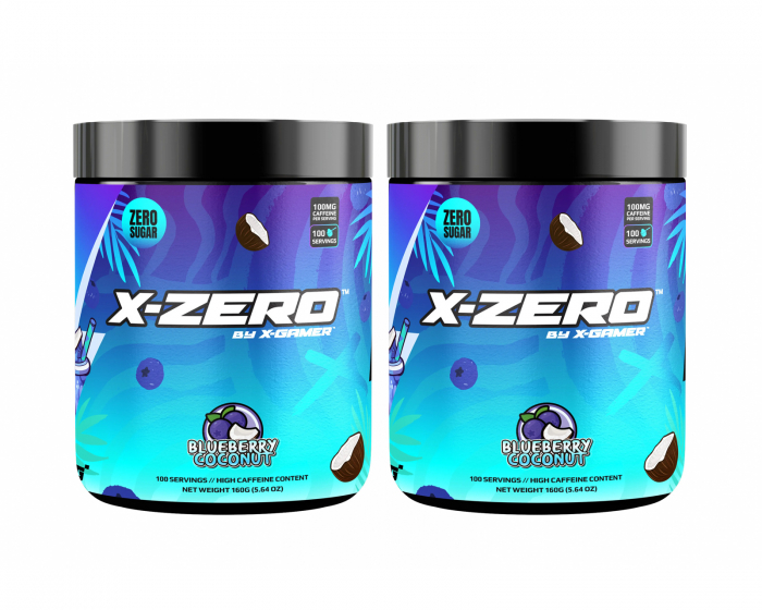 X-Gamer X-Zero Blueberry & Coconut - 2 x 100 Serveringar
