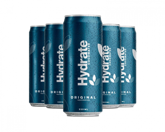 Hydrate Sparkling Cocowater Original 24 x 330ml (Inkl. pant)