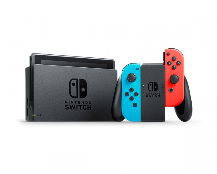 Nintendo Switch Konsol - Neon Röd & Blå