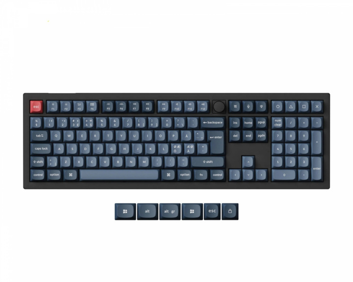  V6 Max QMK ISO Trådlöst Mekaniskt Tangentbord [Gateron Jupiter Banana]