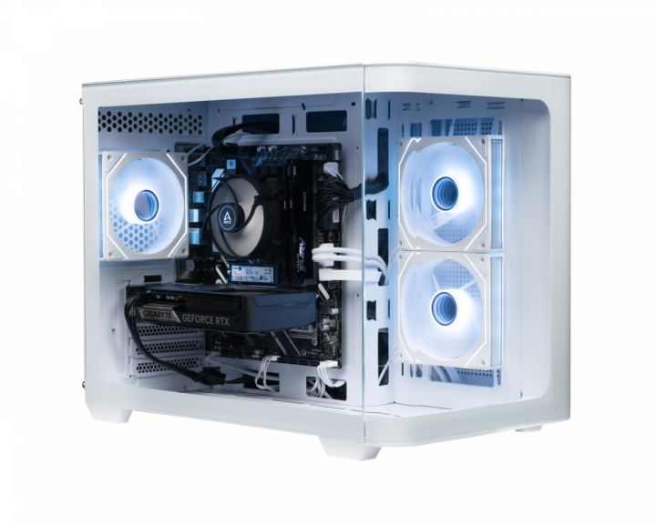 Shark Gaming Shark RGBeast Mini White U500 Gamingdator - RTX 5060 TI - Intel Ultra 5 225F