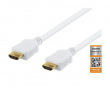 Premium HDMI Kabel, Ethernet, 4K, 2 Meter - Vit