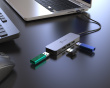 Laptopställ med USB 4-Port Hubb