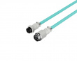 USB-C Coiled Cable - Ljusgrön / Vit