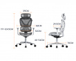 SpineX Pro Ergonomisk Kontorsstol - Grå