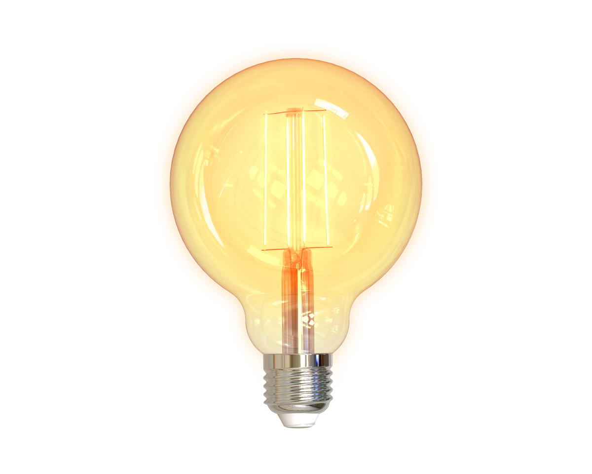 Deltaco Smart Home LED-lampa Filament E27 WiFI 5.5W G95, Dimbar