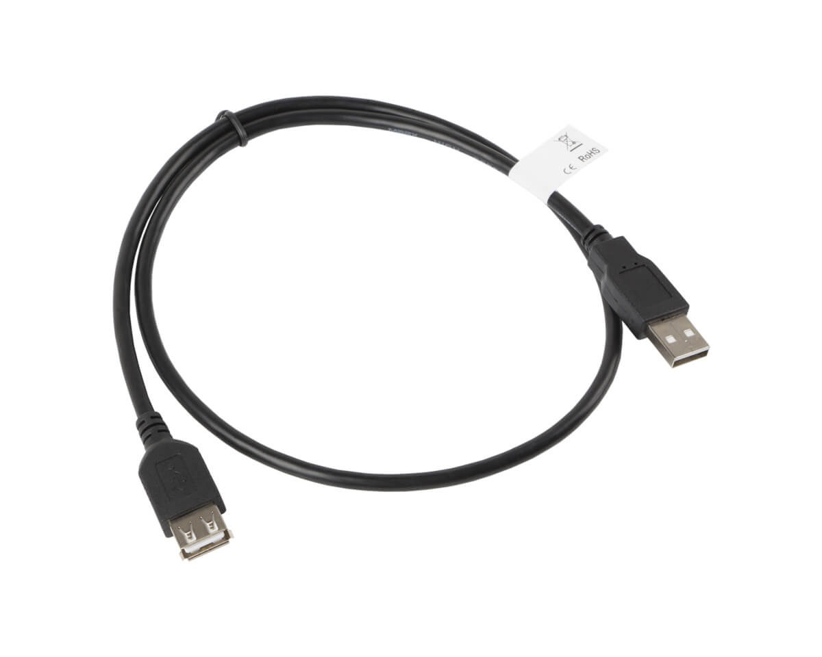Lanberg USB-A till USB-A 3.0 Kabel (h/h) Svart (1 Meter)