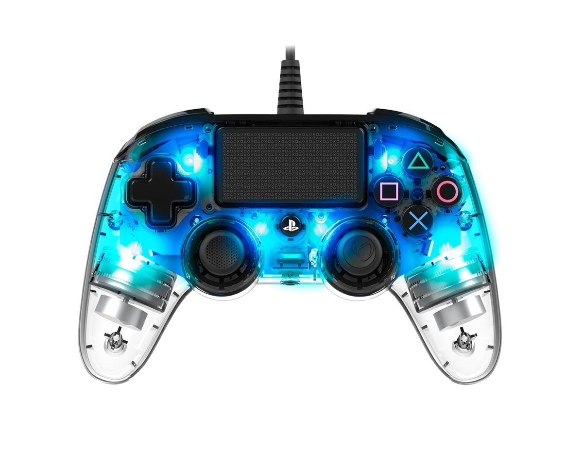 Nacon Wired Illuminated Compact Kontroll Blå (PS4/PC)