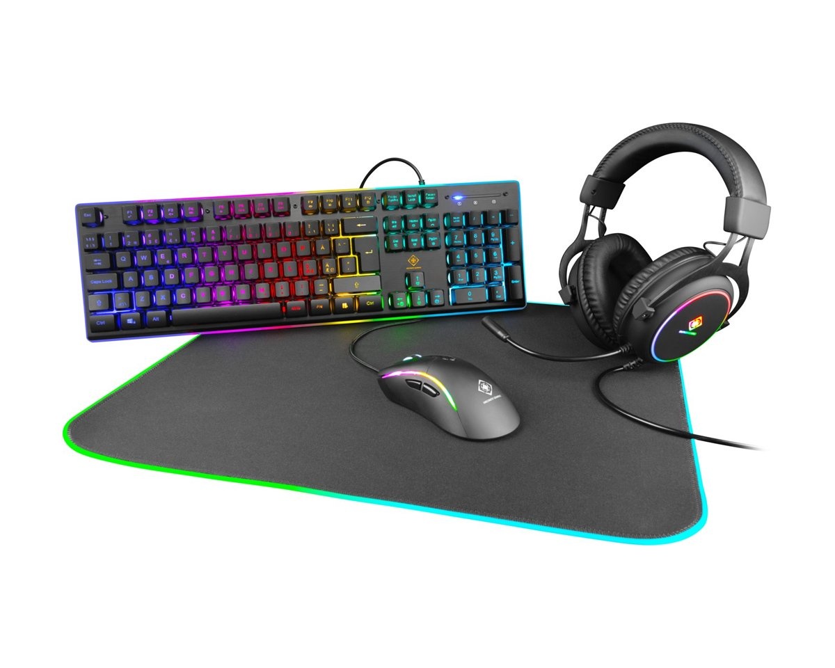 Deltaco Gaming 4In1 RGB Gaming Bundle MaxGaming.se