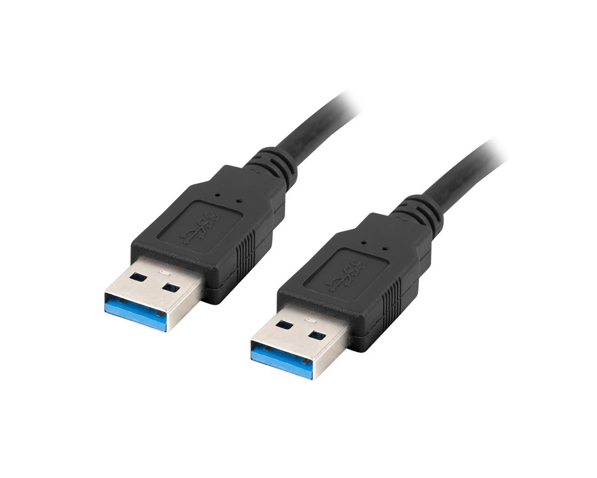 Lanberg USB-A till USB-A 3.0 Kabel (h/h) Svart (1.8 Meter) - MaxGaming.se