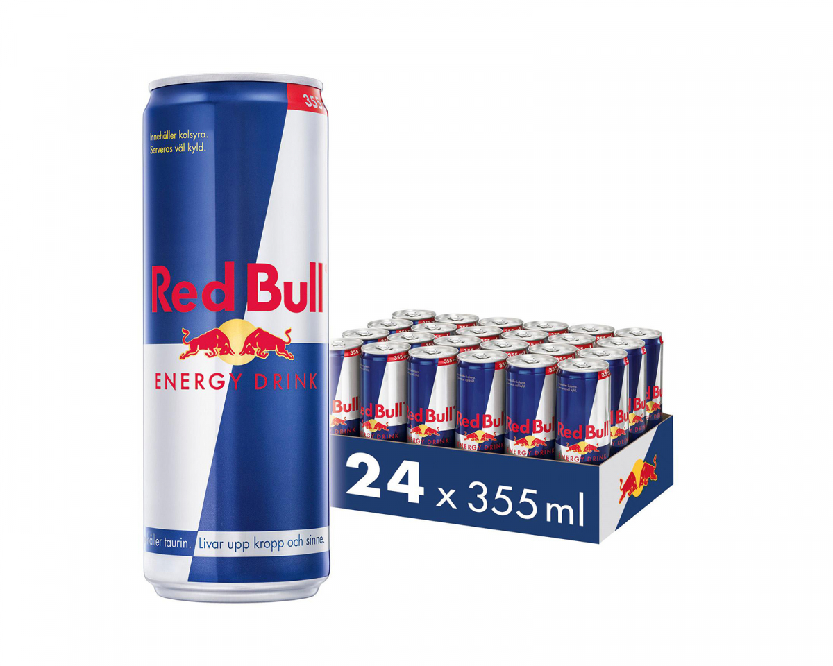 Red Bull 24x Energidryck, 355 ml, Original (Inkl. Pant)