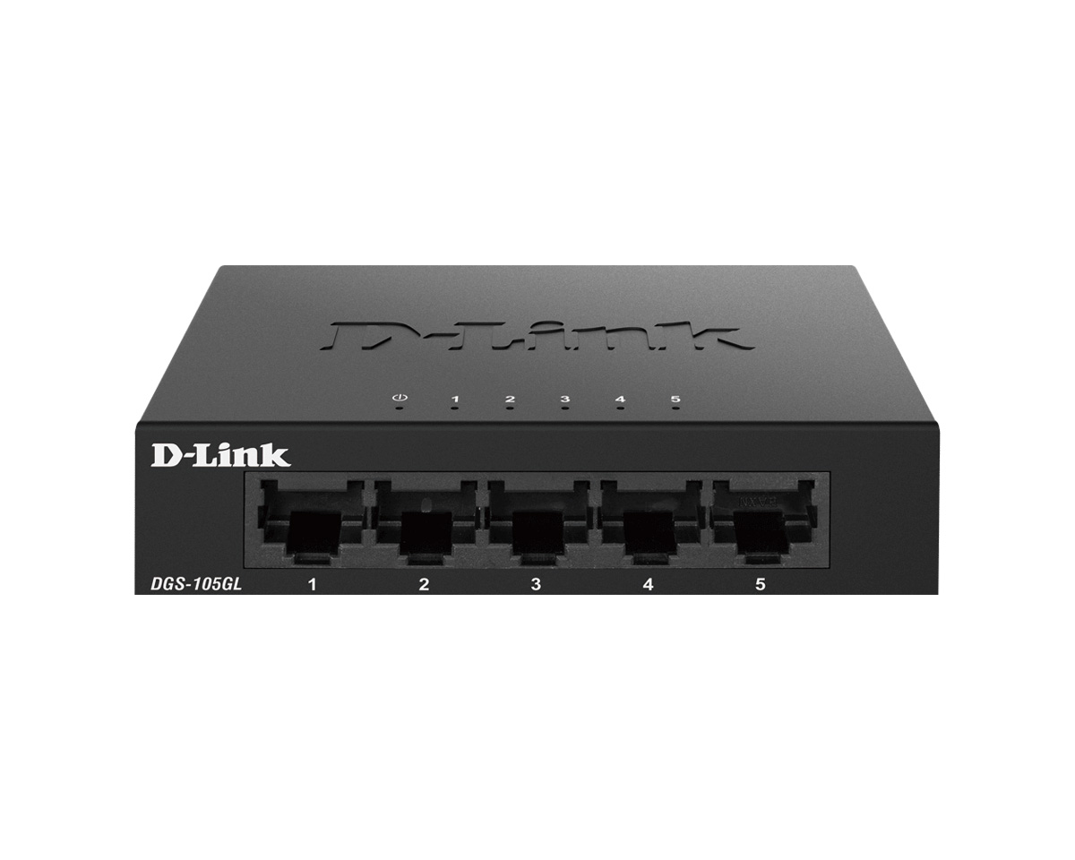 D-Link DGS-105GL 5-Port Gigabit Nätverksswitch