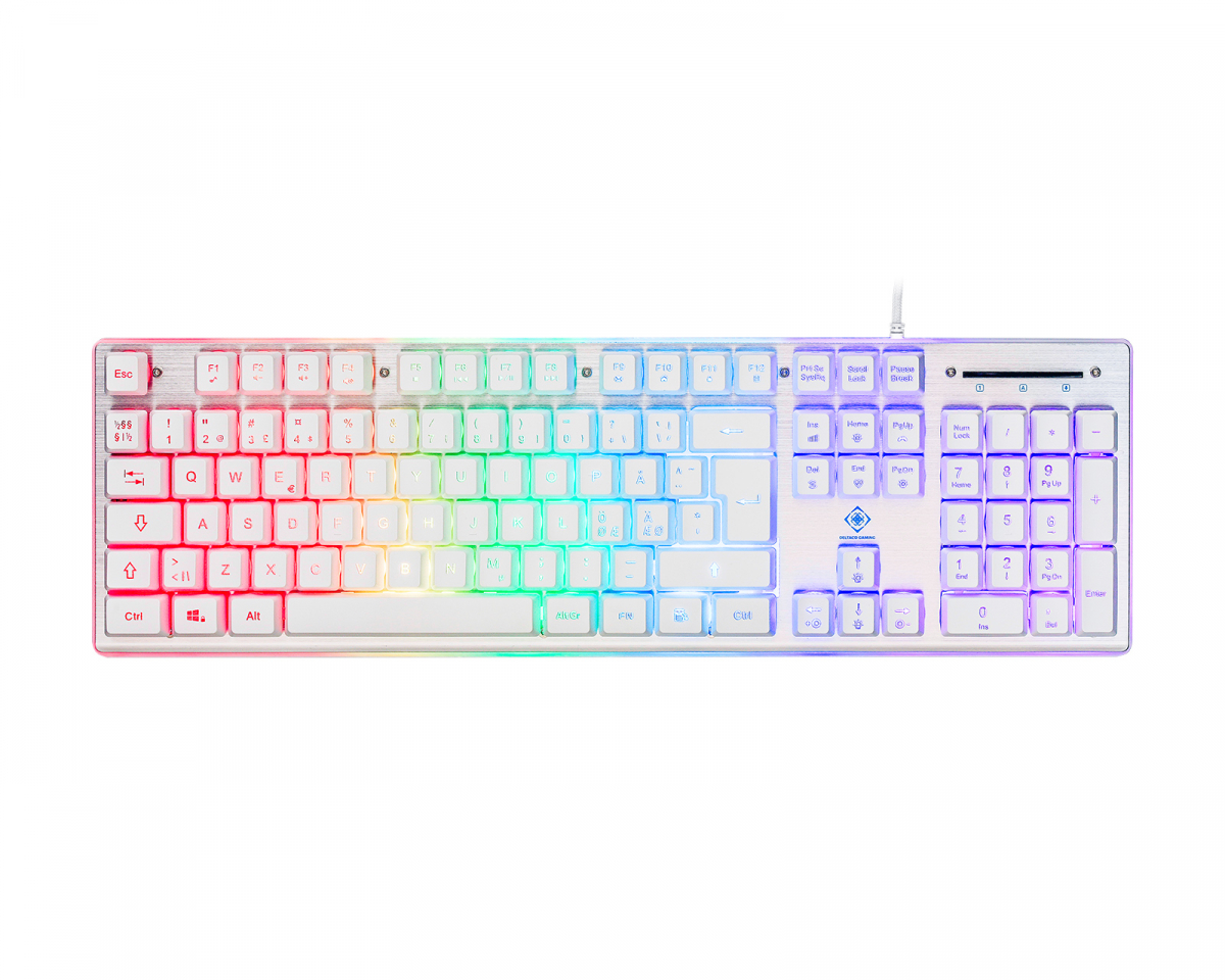 Deltaco Gaming WK75 RGB Tangentbord - Vit