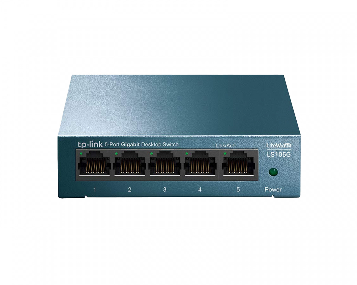 TP-Link Nätverksswitch LS105G 5-Portar Unmanaged, 10/100/1000 Mbps