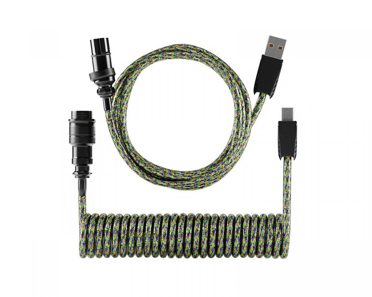 MaxMount Zinc Alloy Aviator Coiled Cable USBC Prism MaxGaming.se