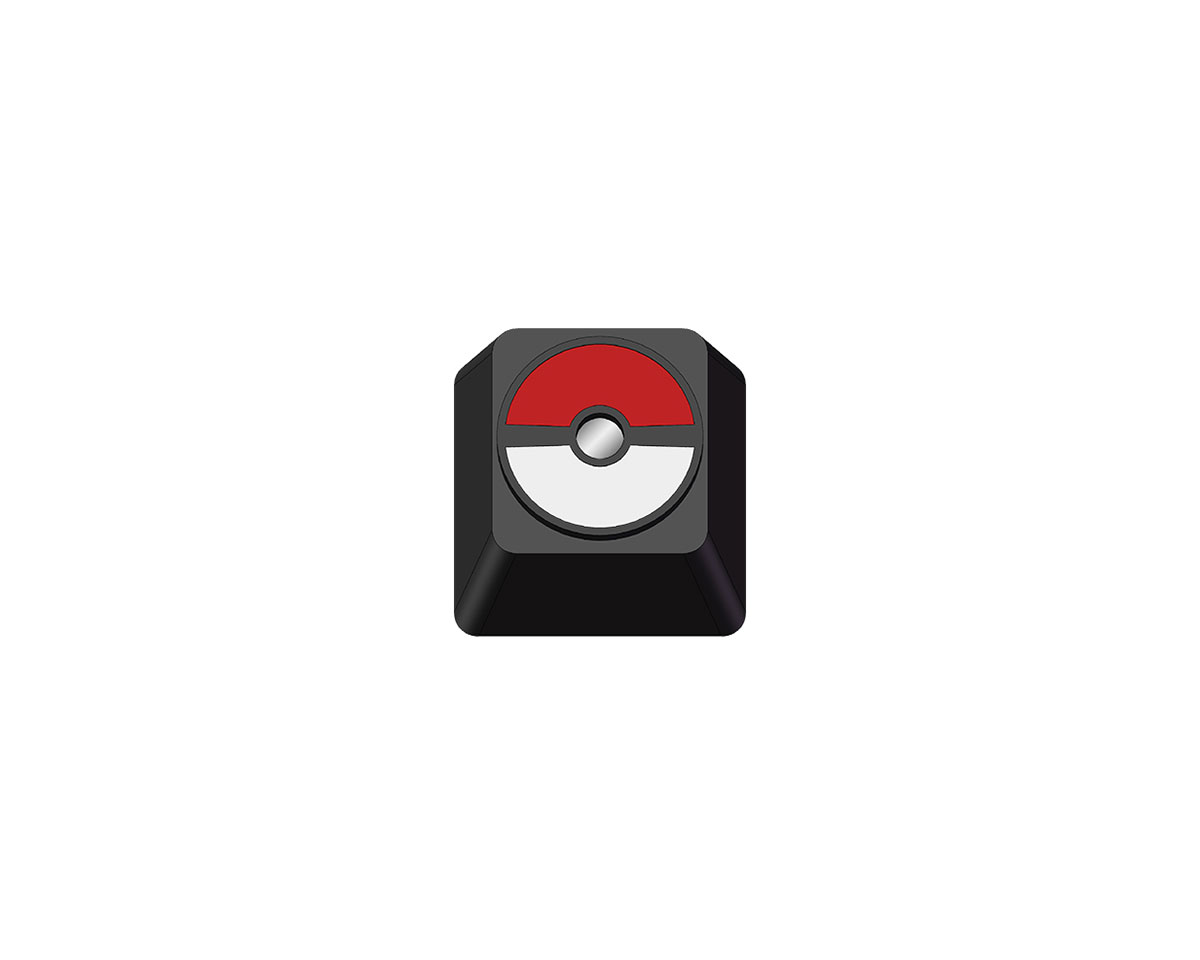 MaxCustom Artisan Keycap - Poke Ball
