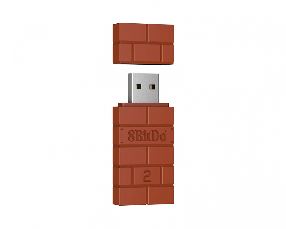 8Bitdo Trådlös USB Adapter V2 - Brun