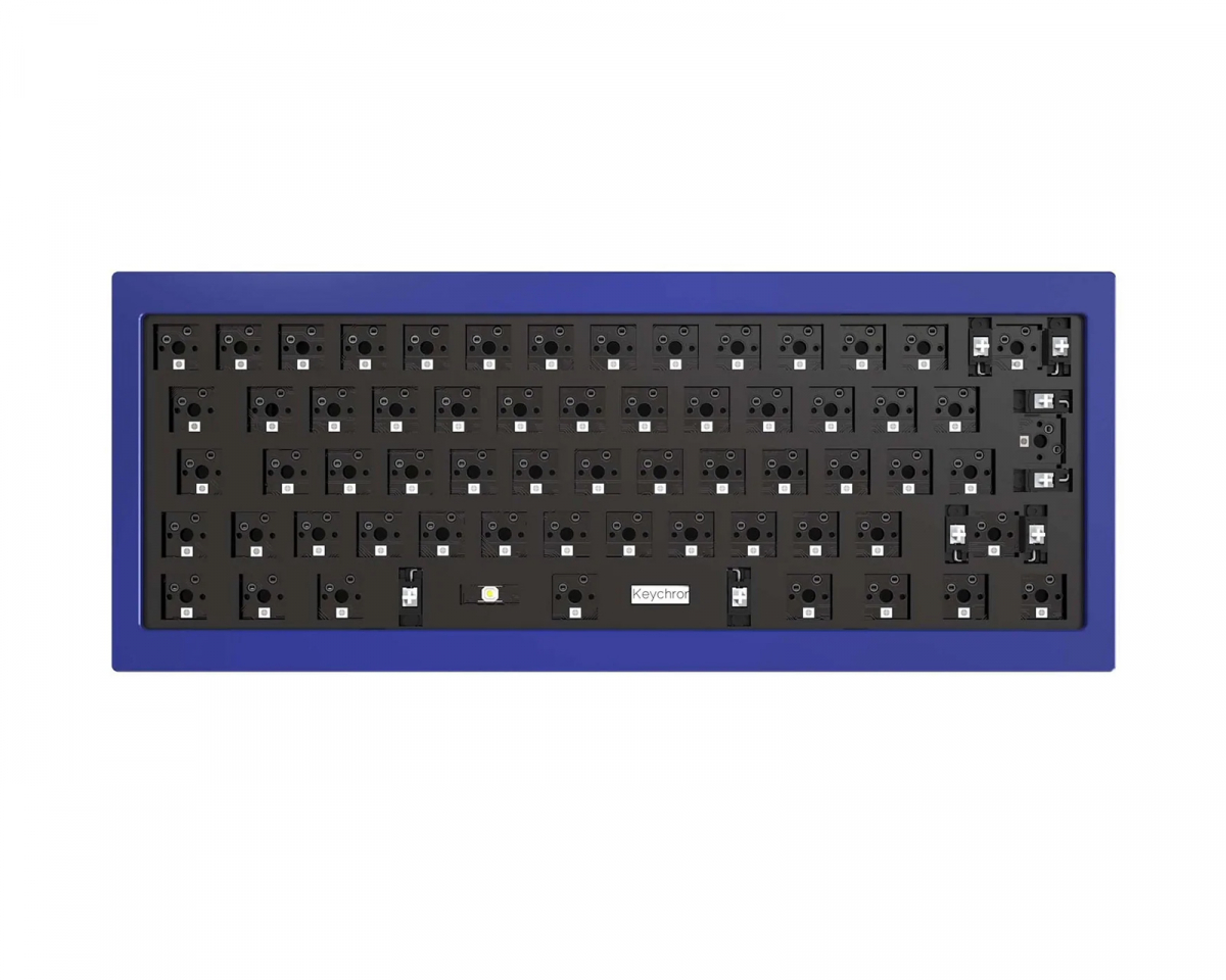 Keychron Q4 QMK 60% ISO Barebone RGB Hot-Swap - Blå