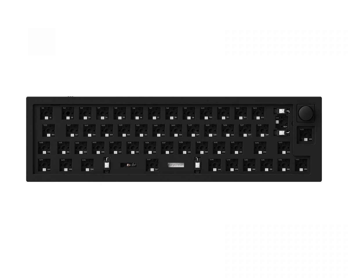 Keychron Q9 QMK 40% ISO Barebone Knob Version RGB Hot-Swap - Svart