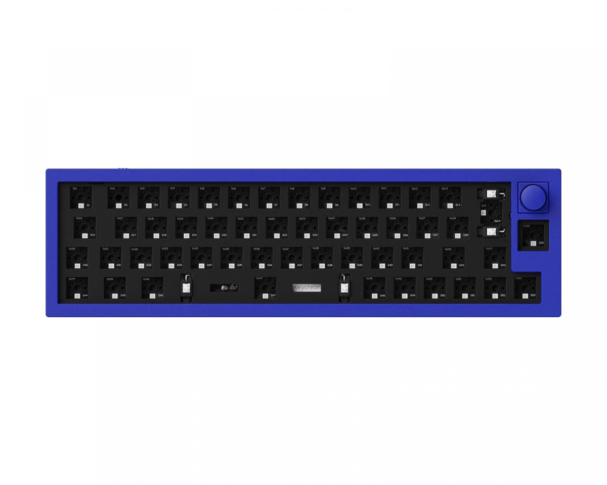 Keychron Q9 QMK 40% ISO Barebone Knob Version RGB Hot-Swap - Blå