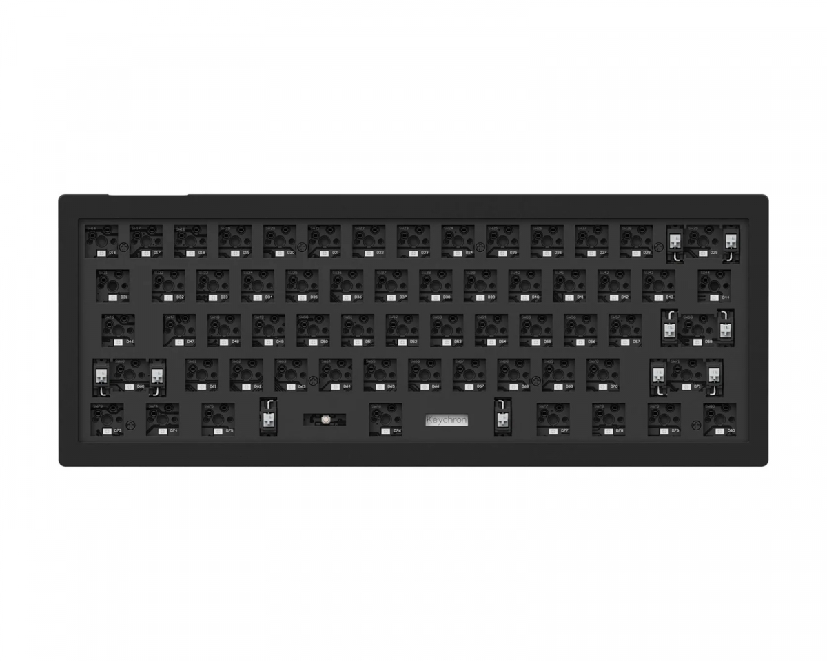 Keychron V4 QMK 60% ISO Barebone RGB Hot-Swap - Carbon Black
