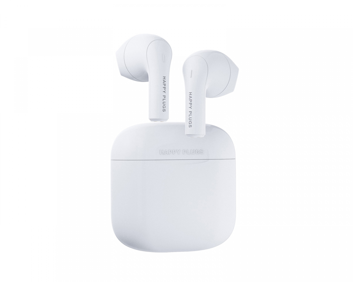 Happy Plugs Joy True Wireless Headphones - TWS In-Ear Hörlurar - Vit