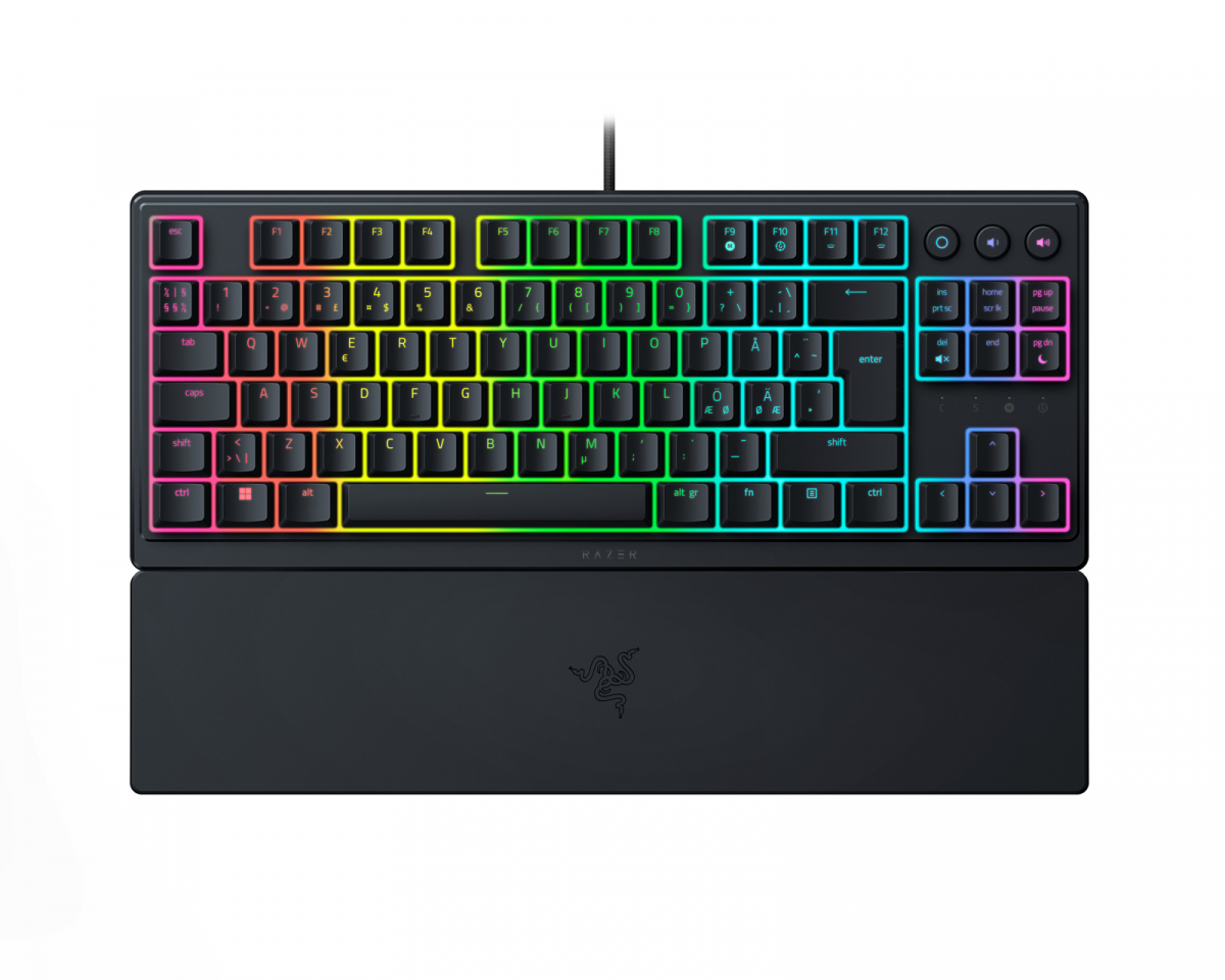 Razer Ornata V3 TKL Low Profile Gaming Tangentbord [Mecha Membrane Clicky] -