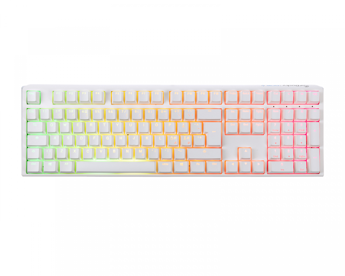 Ducky ONE 3 Pure White RGB Hotswap Tangentbord [MX Brown]
