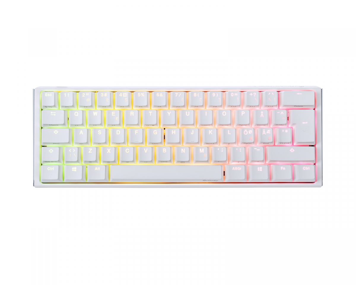 Ducky ONE 3 Mini Pure White RGB Hotswap Tangentbord [MX Blue]