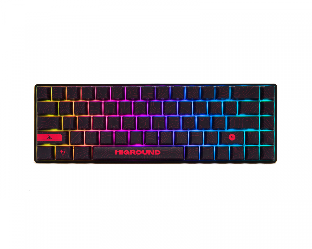 Higround LAVAROCK Base 65 Hotswap Gaming Tangentbord - ANSI [White Flame]