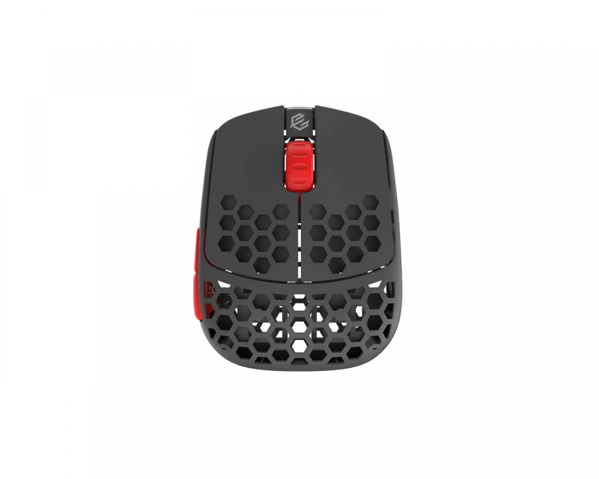 G-Wolves HSK Pro 4K Wireless Mouse - Fingertip Trådlös Gamingmus - Grå/Röd