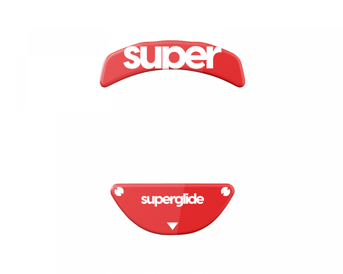 Superglide Version 2 Glas Skates till Razer Razer Orochi V2 - Röd