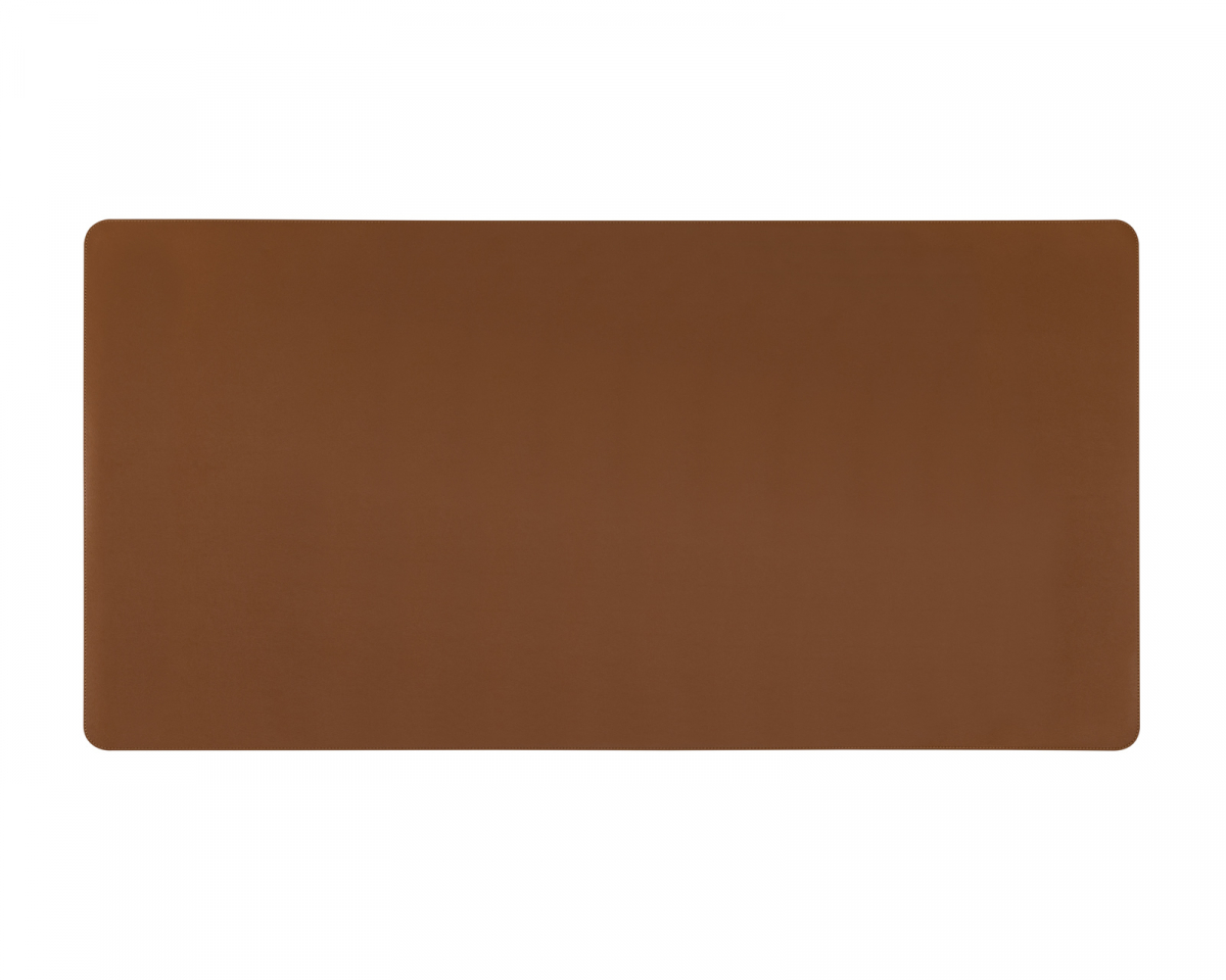 MaxMount Skrivbordsunderlägg Läder PVC 120 x 60 cm - Brun