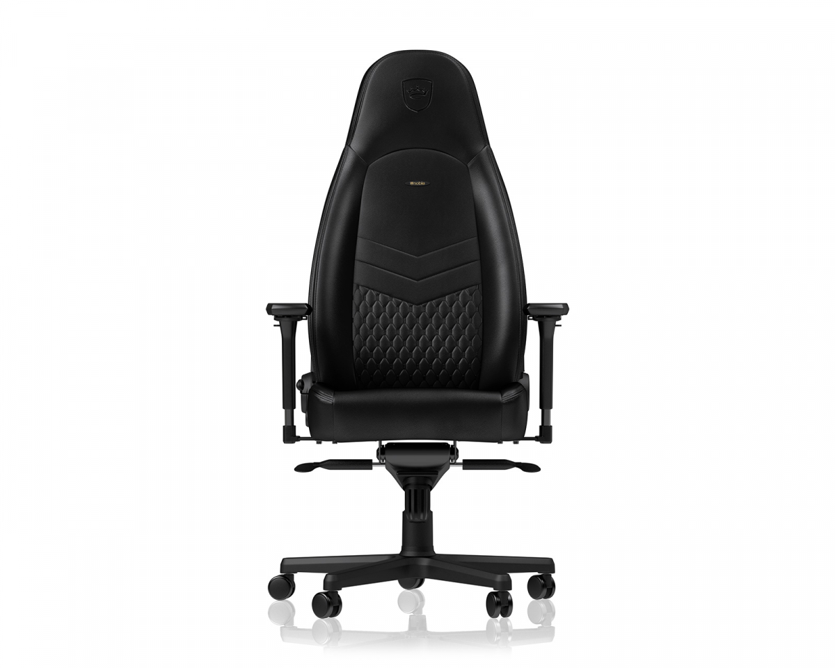 noblechairs ICON Real Leather - Svart / Svart