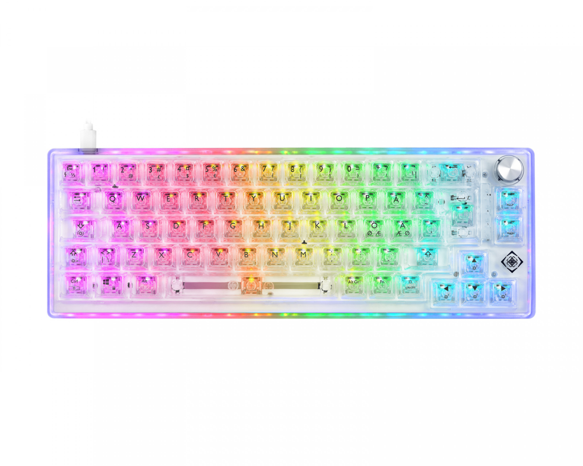 Deltaco Gaming DK460 RGB 65% Hotswap Mekaniskt Tangentbord [KTT Red]