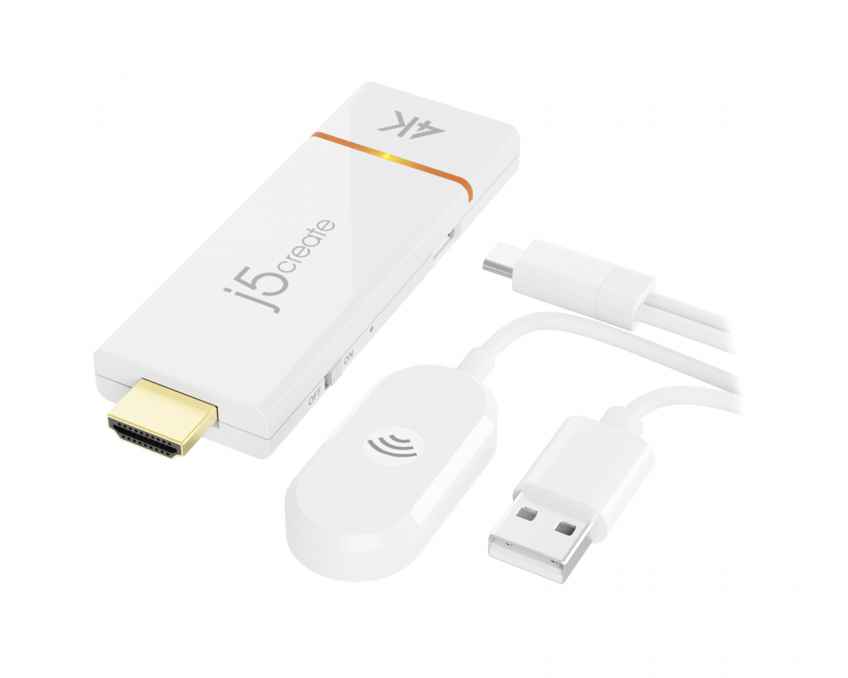 j5create ScreenCast 4K Wireless Display Adapter - 4K Trådlös Skärmadapter