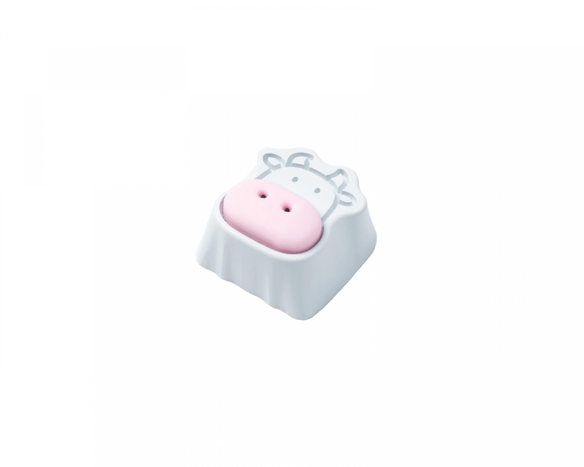 Keychron Cute Cow Silicone Aluminum Alloy Artisan Keycap - Vit