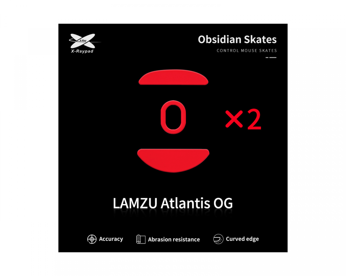 X-raypad Obsidian Mouse Skates till Lamzu Atlantis OG