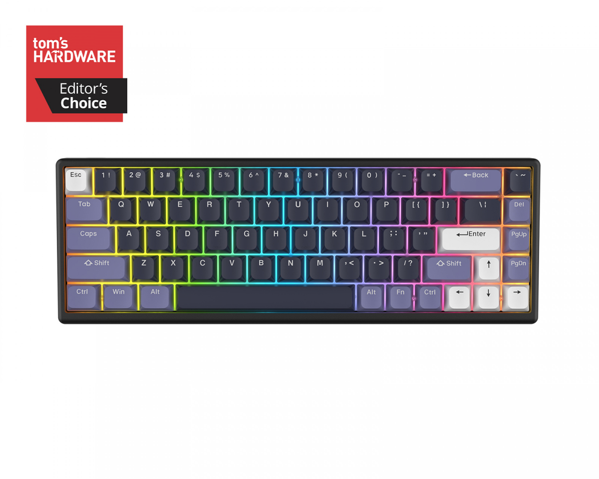 Arbiter Studio Polar 65 - Magnetiskt Gaming Tangentbord - Midnight Lilac [Hall Effect